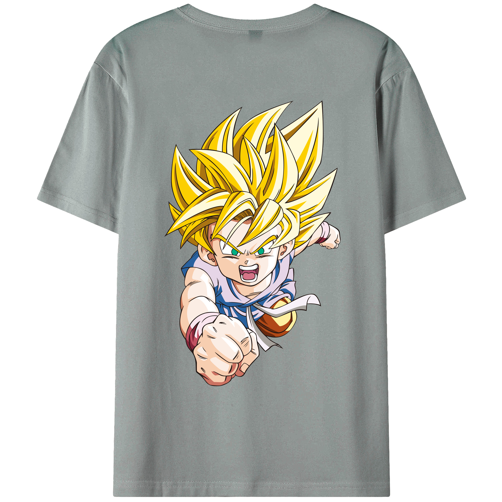 （画像用） ドラゴンボール ベジット DRAGON BALL Vegetto 綿100％ メンズ半袖Tシャツ（バックプリント） 通気性